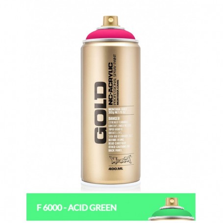 MONTANA GOLD FLUO 400ML F 6000 ACID GREEN- disponibile solo in negozio, non si effettuano spedizioni