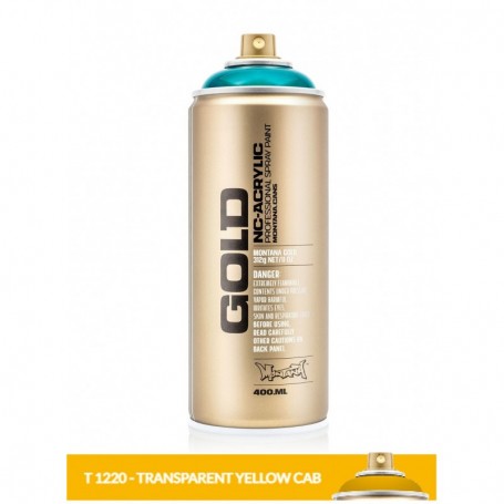 MONTANA GOLD TRANSPARENT 400ML T 1220 YELLOW CAB- disponibile solo in negozio, non si effettuano spedizioni