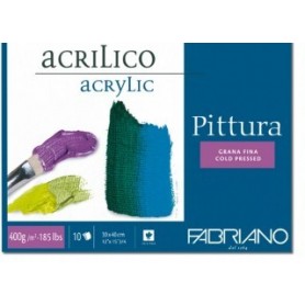 BLOCCO FABRIANO PITTURA ACRILICO colla 4 l 30x40