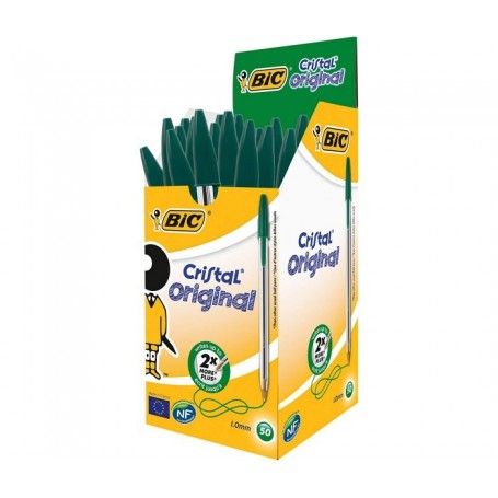 PENNA BIC CRISTAL MEDIUM 1MM VERDE