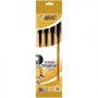 CONFEZIONE 4 BIC CRISTAL ORIGINAL PUNTA FINE 0,8 MM NERO