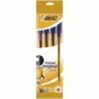 CONFEZIONE 4 BIC CRISTAL ORIGINAL PUNTA FINE 0,8 MM BLU