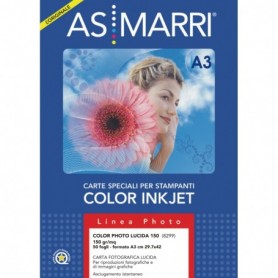 carta inkjet a3 150gr 50fg color photo lucida 8299 as marri