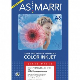 carta inkjet a3 180gr 50fg photo lucida 8104 as marri