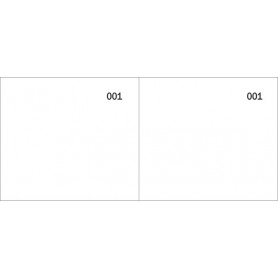 Scontrini Num 1-100 2 Sez Bian5,8X13