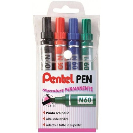 PENTEL PEN - TASCHINA 4PZ  ASSORTITO