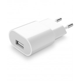 CARICABATTERIA RETE USB 1A BIANCO