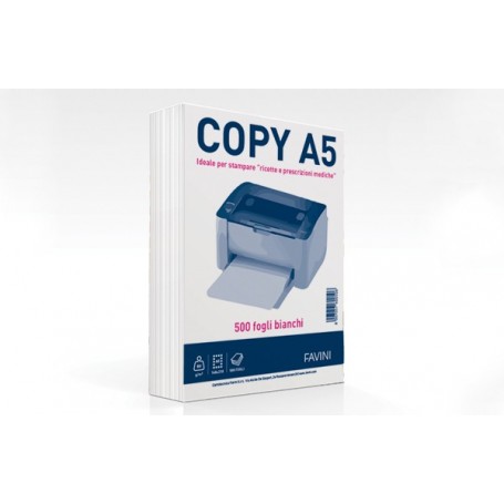 carta copy A5 bianca 21x14,8cm � 500 fogli � 80 gr