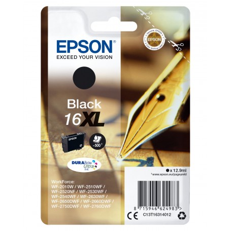 Cartuccia Epson 16 XL -penna- nero alta capacità