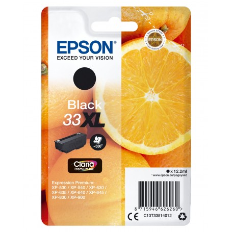 Cartuccia Epson T33 arancia XL BK