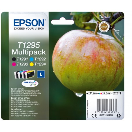 multipack Epson T1295 mela nero ciano magenta giallo