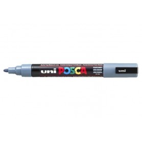 MARKER UNI POSCA PC5M GRIGIO SCURO - PUNTA MEDIA 1,8-2,5 MM