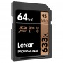 Scheda SD Lexar Professional 633X SDXC UHS-I cards 64 GB classe 10