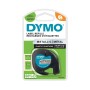 Nastro DYMO metal Letratag 12mmX4mt colore nero argento