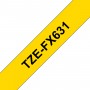 Nastro Brother TZE-FX631 12mmX8m colore nero giallo