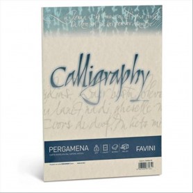 carta calligraphy pergamena sabbia 02 21x29,7cm - 50 fogli - 90 gr