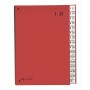 classificatore numerico 1-31 26,5x34x4cm rosso