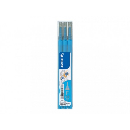 set 3 refill sfera frixion point 0.5mm  azzurro pilot