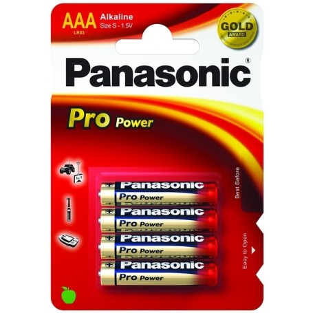 BATTERIE ALCALINE AAA MINISTILO LR03 - BLISTER 4 PEZZI - TEN