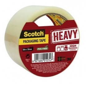 SCOTCH NASTRO DA IMBALLO HEAVY IN ROTOLO SINGOLO TRASPARENTE