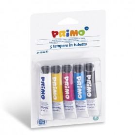 5 COLORI A TEMPERA TUBETTI ALLUMINIO DA 12ML IN BLISTER