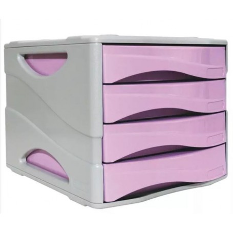 cassettiera 4 cassetti KEEP COLOUR pastel lilla