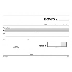 Blocco Ricecevute Denaro 50X2 autoricalcante 10X16,85 162570000