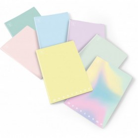 maxi quaderno a4 monocromo pastel - quadretti 4 mm.