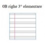 10 maxi quaderni 80gr 0B righe 3 elementare.