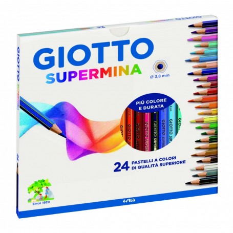 Pastelli Giotto SUPERMINA Astuccio 24 PZ.