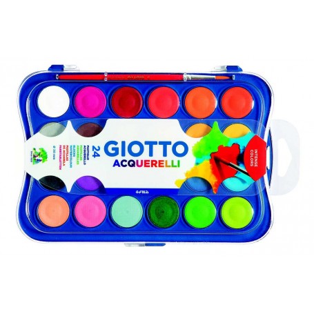 Confezione In Plastica 24 Pz - Giotto Acquerelli