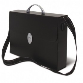 Valigetta Polionda A Tracolla Nero 27X37,5Cm Dorso 8Cm