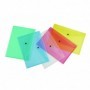 Buste A4 In Ppl Con Bottone Di Chiusura Colori Assortiti Trasparenti 33,5X23,7Cm