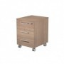 Flora cassettiera 3 cassetti ruote, cm 41,8 x 52 x 61,5 h, ciliegio arabis