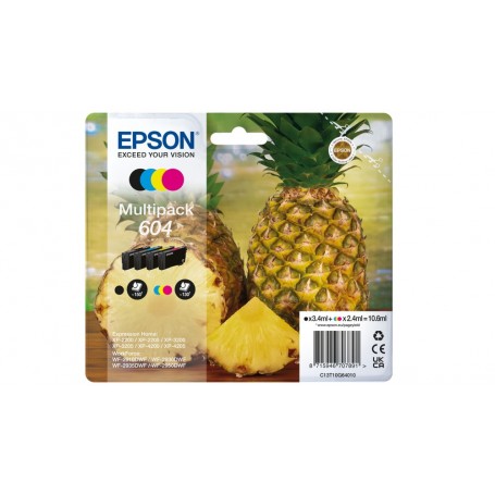 Pack 4 cartucce Epson 604 -ananas- CMYK