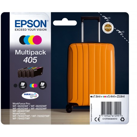 Pack 4 cartucce Epson 405 -valigia- CMYK