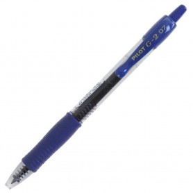 Penna a sfera Pilot G-2 blu - punta 0,7 mm - ricaricabile.