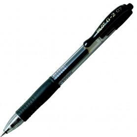 Penna a sfera Pilot G-2 nero - punta 0,7 mm - ricaricabile.