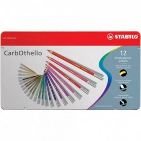 Stabilo Carbothello Scatola Metallo da 12 colori assortiti
