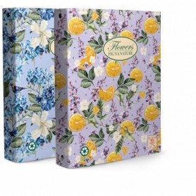 COPERTINA AD ANELLI A5 PIGNA NATURE  FLOWERS