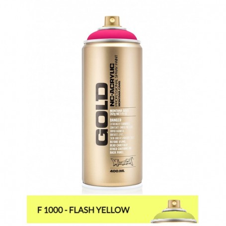 MONTANA GOLD FLUO 400ML F 1000 FLASH YELLOW- disponibile solo in negozio, non si effettuano spedizioni