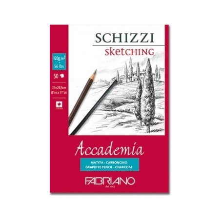 BLOCCO FABRIANO ACCADEMIA SCHIZZI colla 1 l 29,7x42