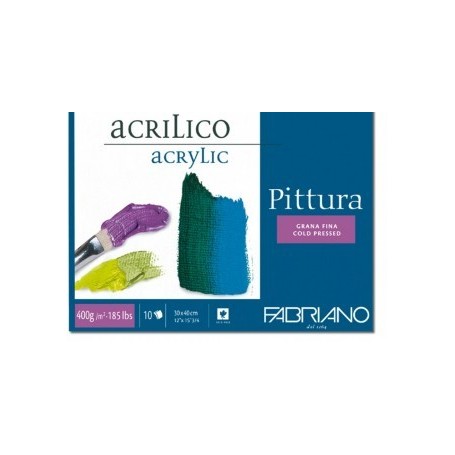 BLOCCO FABRIANO PITTURA ACRILICO colla 4 l 40x40