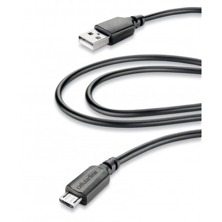 CAVO DATI 2M TEL MICROUSB NERO