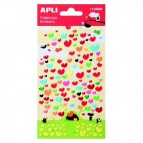 1 Foglio Stickers "Cuori Ass"