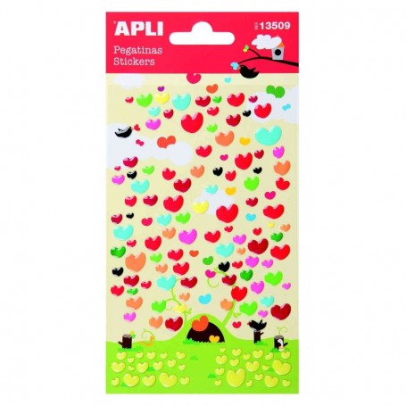 1 Foglio Stickers "Cuori Ass"