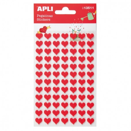 1 Foglio Stickers Feltro "Cuore"