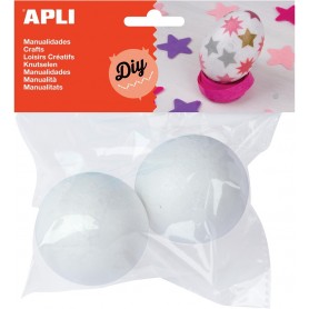 2 Palline Polistirolo 60Mm