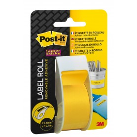 Etichette riposizionabili in rotolo Post-it Giallo