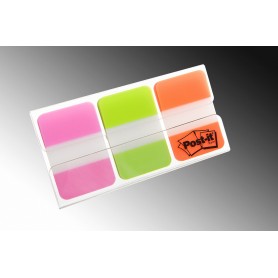 Set segnapagina Post-it Index Strong 3x22 colori vivaci -rosa, verde, arancio-